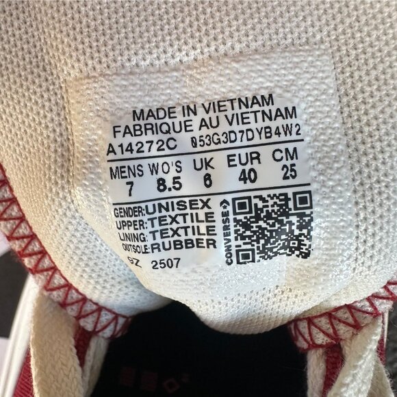 ❤️Converse Run Star Hike Platform Park Red 8.5 Womens Shoes Sneaker Red A14272C - Picture 11 of 11